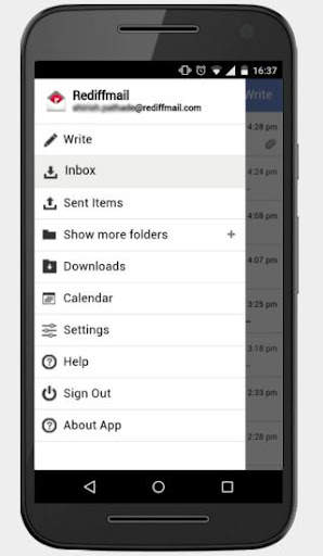 Rediffmail screenshot 6