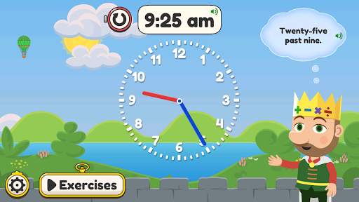 King of Math: Telling Time screenshot 1