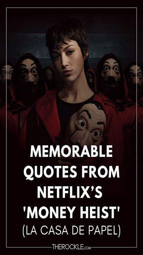 Money Heist Quotes Wallpapers स्क्रीनशॉट 2