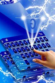 Neon Blue Keyboard Theme screenshot 2