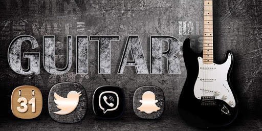Guitar Launcher Theme 2 تصوير الشاشة