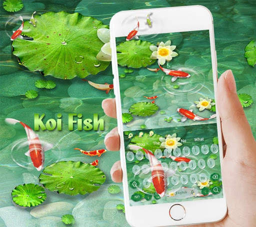Koi fish Keyboard Theme स्क्रीनशॉट 1