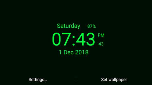 Digital Clock Live Wallpaper screenshot 8