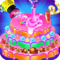 Cake Making : Birthday Party Cake Factory Games