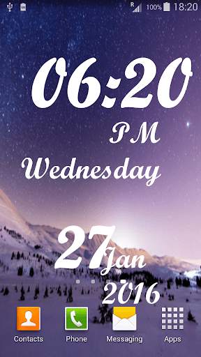 Awesome Clock Live Wallpaper screenshot 4