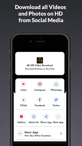 8K HD Video Downloader App - 2021 9 تصوير الشاشة