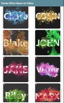 Smoke Effect Name Art Editor screenshot 3