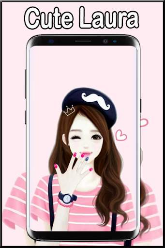 Cute Laurra Girl Wallpaper screenshot 4