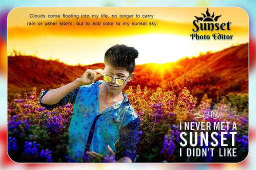 Sunset Photo Editor screenshot 1