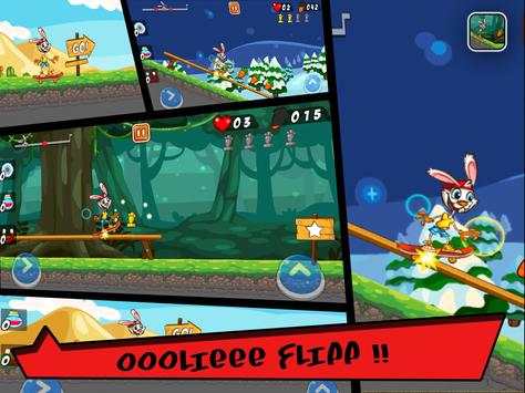 Funny Bunny Skater Run screenshot 4