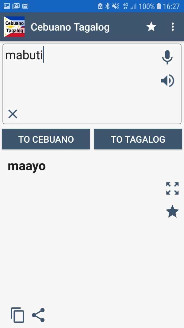 Cebuano Tagalog Translator скриншот 2