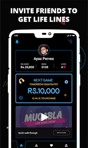 Muqabla -Free Online Live Quiz Game Show screenshot 2