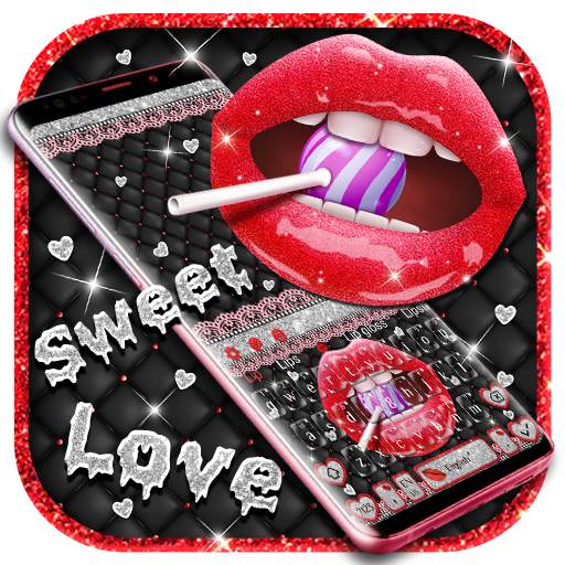 Giltter Red Lip Keyboard 10001005