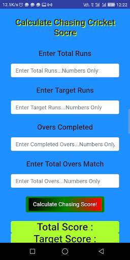 CRICKET SCORE CALCULATOR screenshot 4