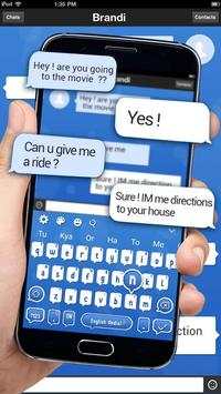 Keyboard Theme For Blue Chat screenshot 1