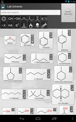 Lab Solvents screenshot 1