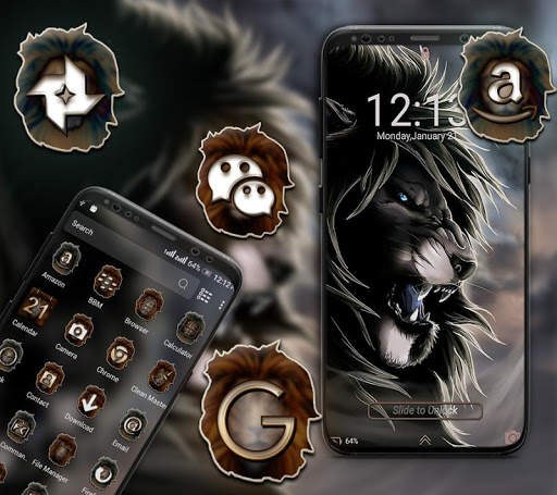 Angry Lion Launcher Theme screenshot 5