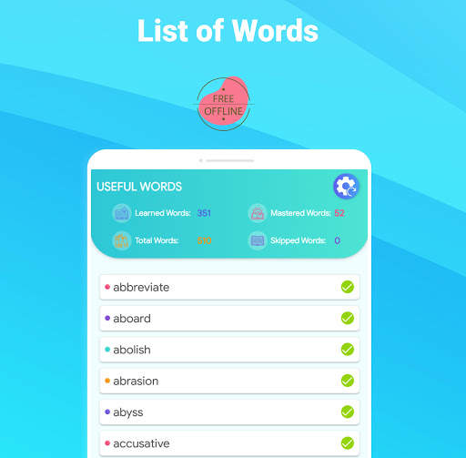 Vocabulary for TOEFL® - TPO® Words Flashcards screenshot 14