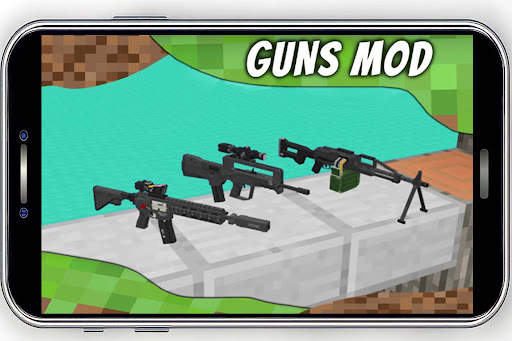 Minecraft PE Mod Guns 2023 screenshot 5
