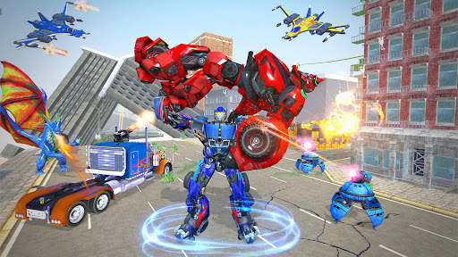 Flying Jet Robot Car Transform screenshot 3