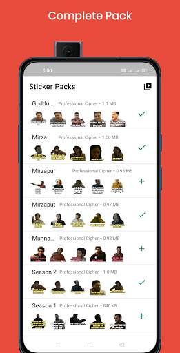 Mirzapur Stickers for WhatsApp - WA Sticker screenshot 2