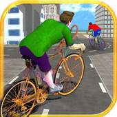 BMX bicycle racing - quad stunt simulator logo