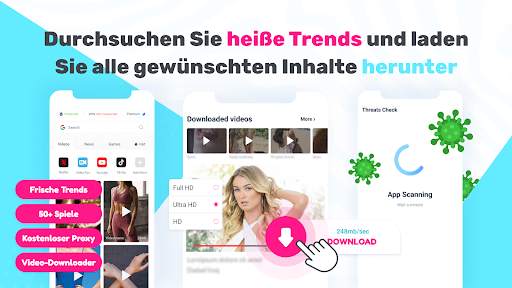 Browser und Video-Downloader screenshot 1
