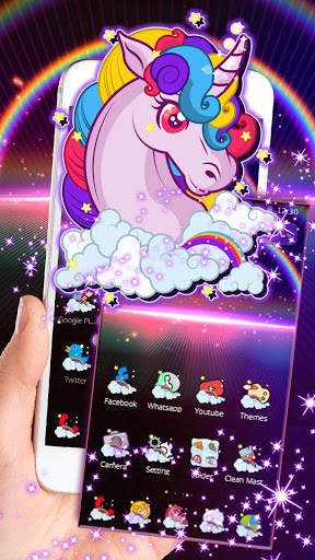 Dreamy Unicorn Rainbow Theme screenshot 3