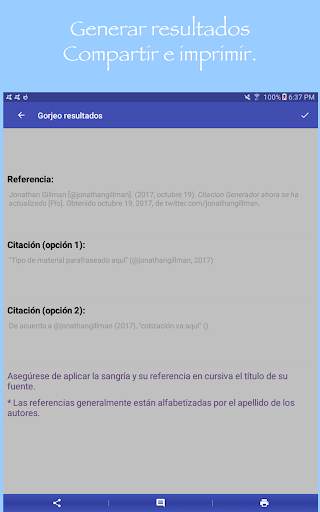 Citación Generador Lite screenshot 5