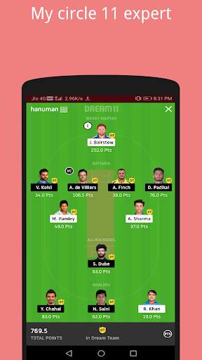 My Circle 11 Fantasy - Tips & Team For My circle11 screenshot 2