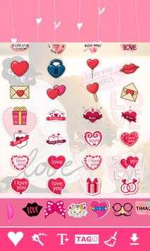 Love Stickers : Romantic Stickers Photo Editor screenshot 3