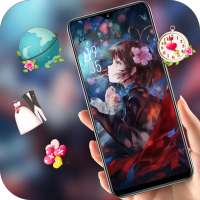 Beautiful anime girl butterfly theme on 9Apps