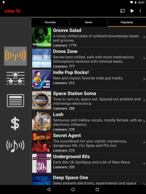 SomaFM Radio Player screenshot 10