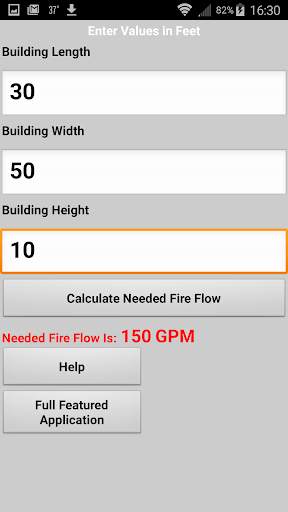 Needed fire Flow Calculator screenshot 3
