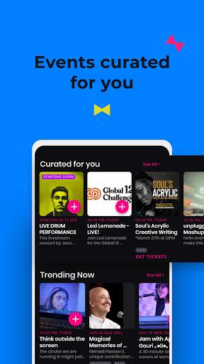 Ombre - Join live music events globally from home screenshot 2