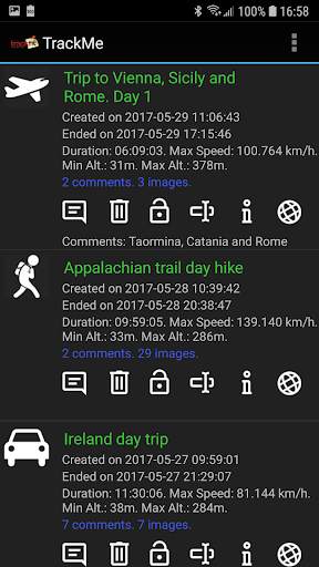 TrackMe. Hike&Travel Recorder screenshot 2