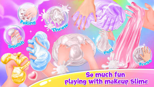 Pastel Makeup Slime - Rainbow Slime Simulator screenshot 4