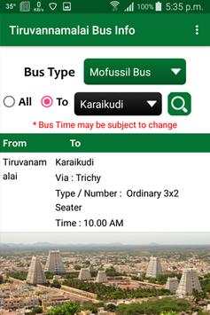 Tiruvannamalai Bus Info screenshot 5