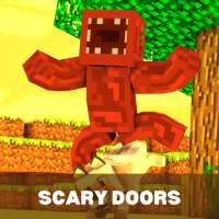 Scary Doors Mod Skin Minecraft logo