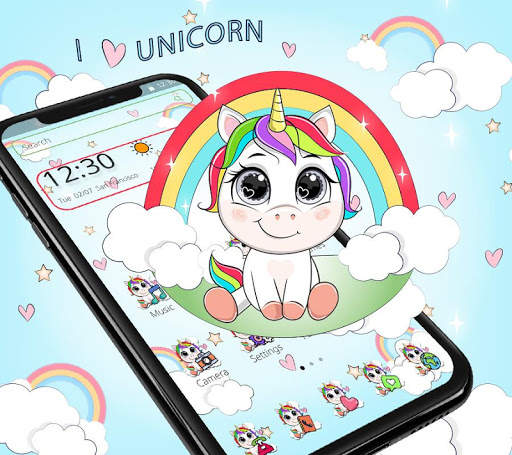 Sky Unicorn Theme screenshot 1