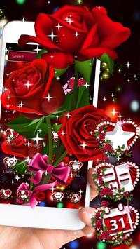 Shinny Red Rose Launcher Theme screenshot 4