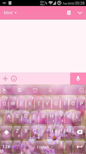 Keyboard Theme Glass Garden screenshot 1
