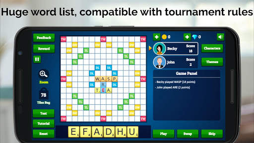 Wordmeister 😍 Offline Solo Words Friends Game 🏆 screenshot 1