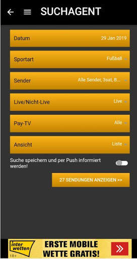 DeinSportTV Deutschlands Sport TV-Programm screenshot 3