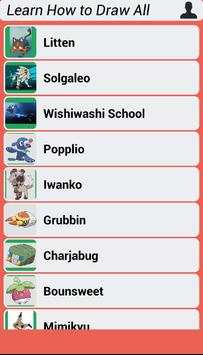 Learn How to Draw All Pokemon Sun Moon screenshot 2