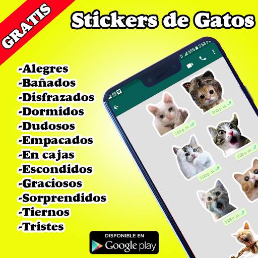 Mejor Stickers de Gato para WAStickerApps 2020 screenshot 1
