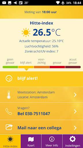 CNV Hitte-index screenshot 2