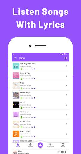 Musiclide - Sisters Player Music Offline Lyrics screenshot 4