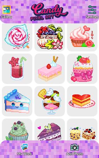 Candy Pixel Art - Candy Sandbox Coloring screenshot 7