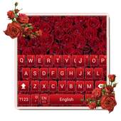 Giltter Red rose keyboard 10001001